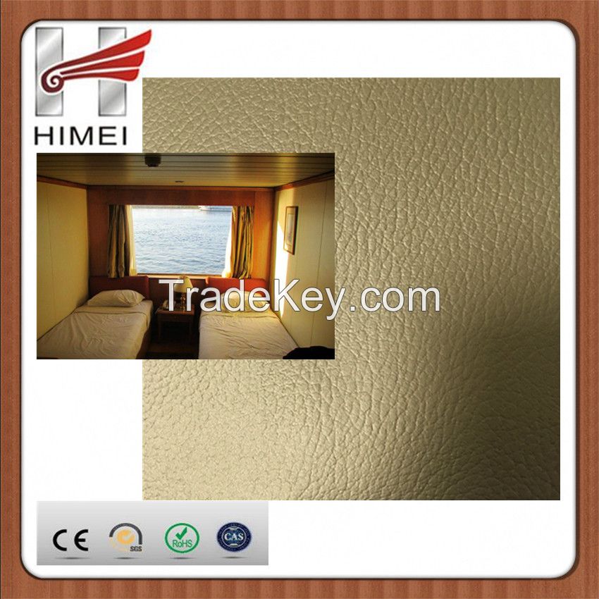 Decorative film coated metal laminates steel plates for ship wall