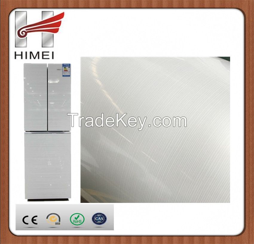 Flower film coated metal laminated steel sheet for refrigerator