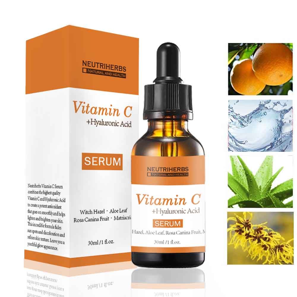 Natural 20% Whitening Moisturizing Vitamin C Serum with Hyaluronic acid