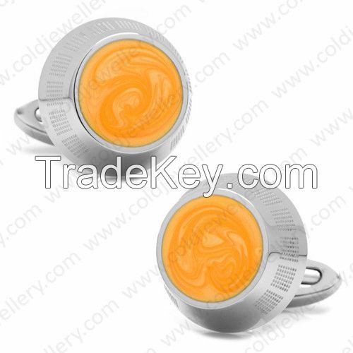 Classical cufflinks rose-gold color