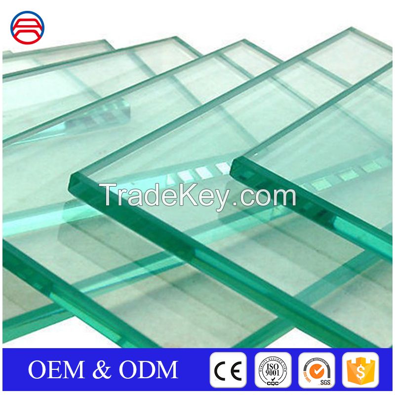 factory supply best price 3mm 4mm 5mm 6mm 8mm 10mm 12mm toughened glass 