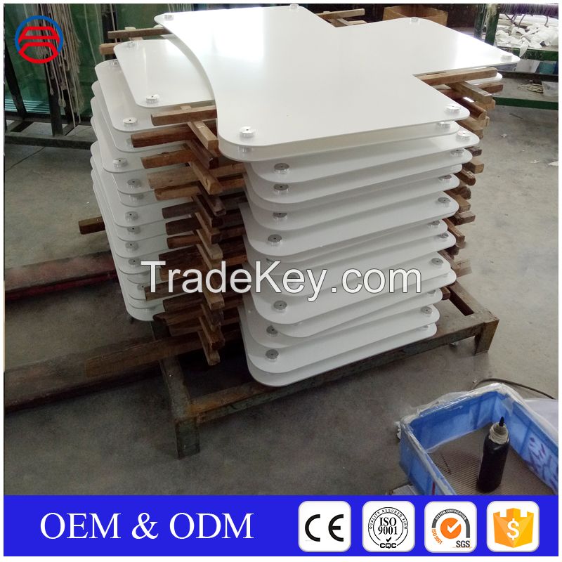 6mm 8mm 10mm 12mm white printed tempered glass for dining table