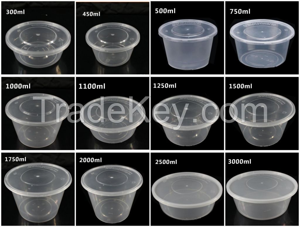 Takeout PP Plastic Bowls Food Container