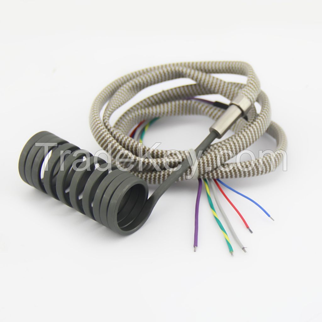 Mini Black Kelvar Sleeving Flat Coil Heater water immersion electric coil heater element