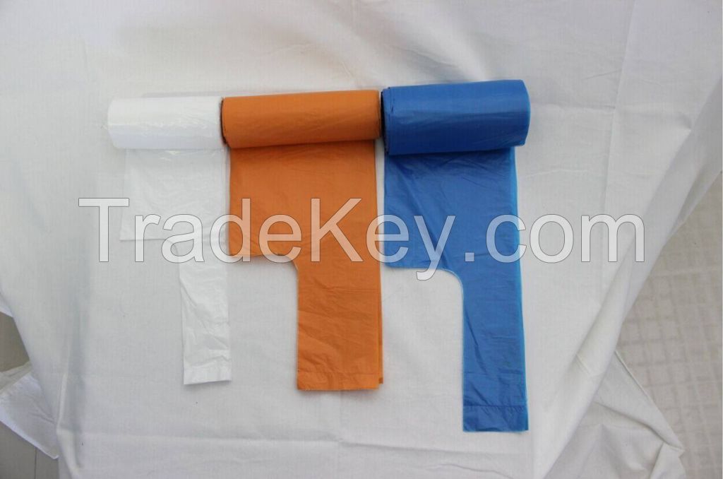 t-shirt plastic bag for shopping