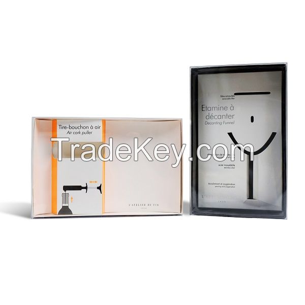 New Design Packaging Paper Box with PVC Window for Bottle or Electronic Products