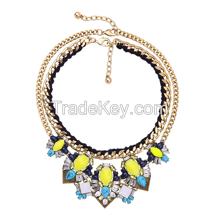 Charm multi layers Statement Necklaces