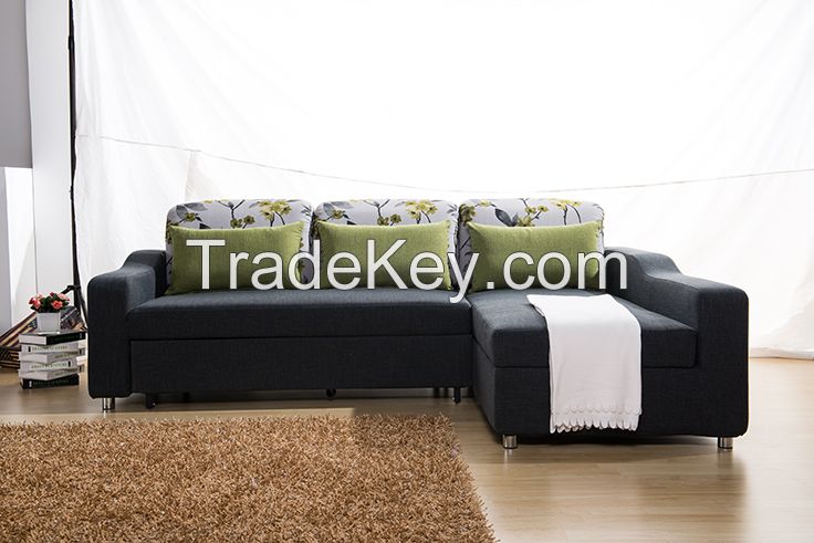 Gorgeous Sleeper Corner Sofa Bed with Adjustable Armrest