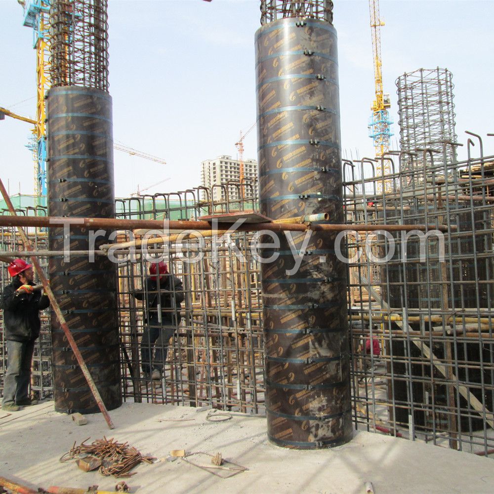 Round plywood Column formwork mold:easy cutting;save labour;save money