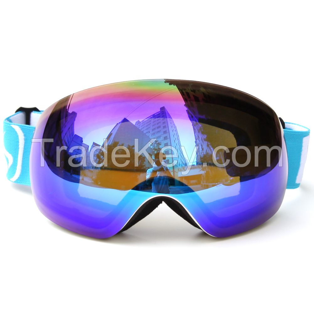 Latest Professional Black Adult Ski goggles 