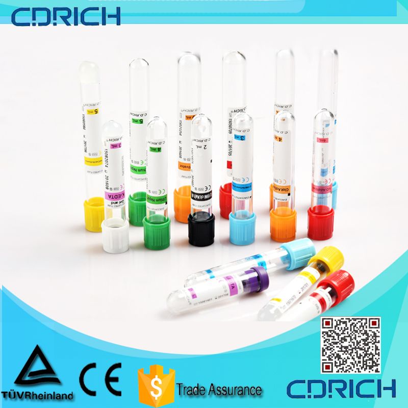 black  vaccum blood collection tube for blood sedimentiation test