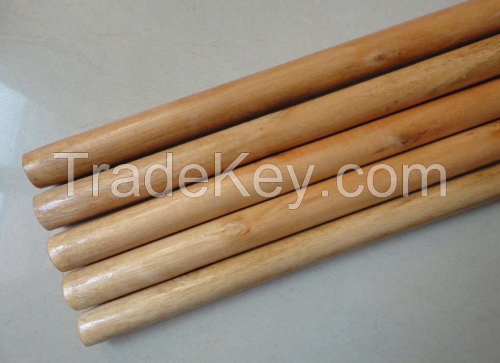 Natural wood sticks for snow shovel handle/long wood mop stick poles