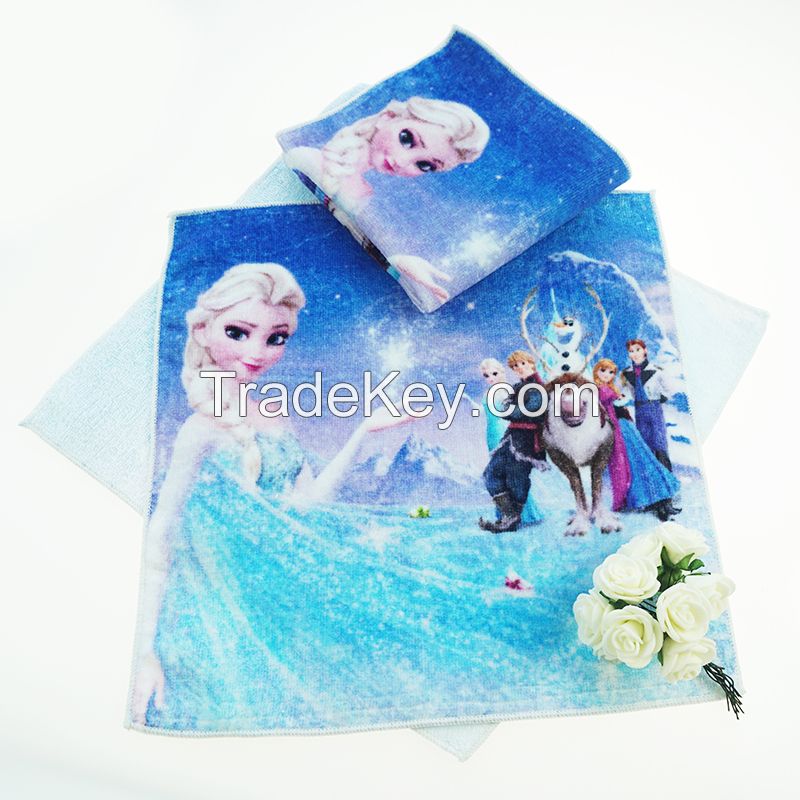 100% cotton digital printed hand towel