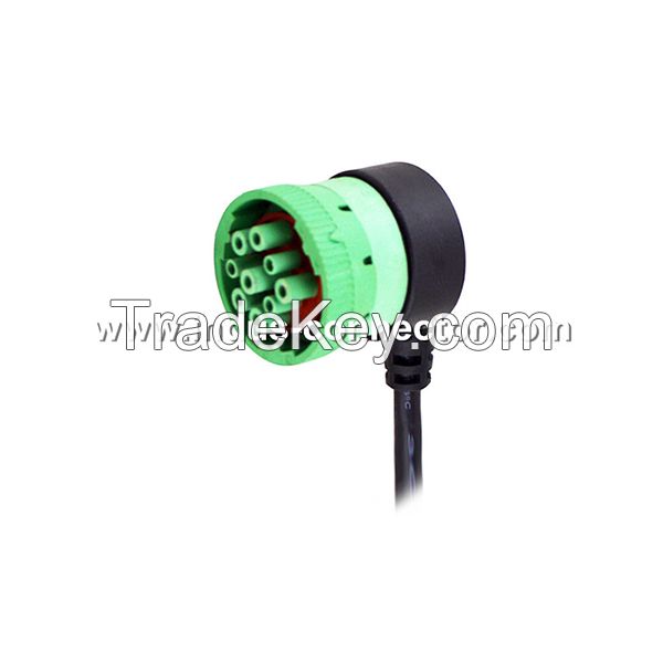SAE J1939-2 9pins female right angle cable