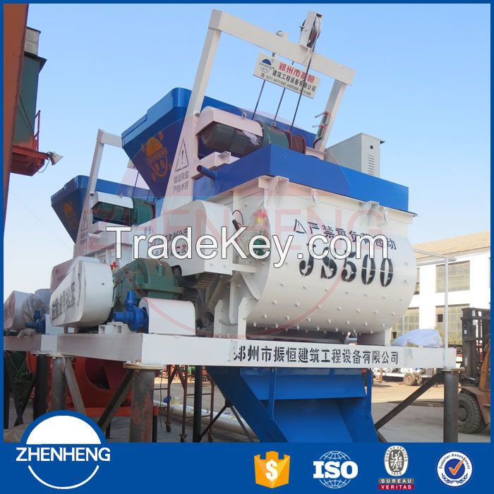Low Price High Quality JS500 Electric Motor Twin Shaft Mini Concrete Mixer