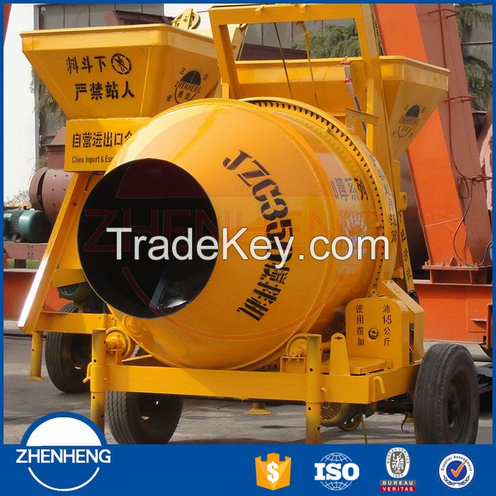 China Professional Factory Sale Price Universal JZC 250-750L Concrete Mixer Machine