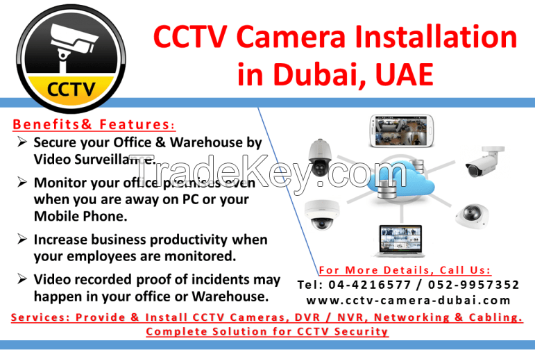 CCTV security systems in Dubai
