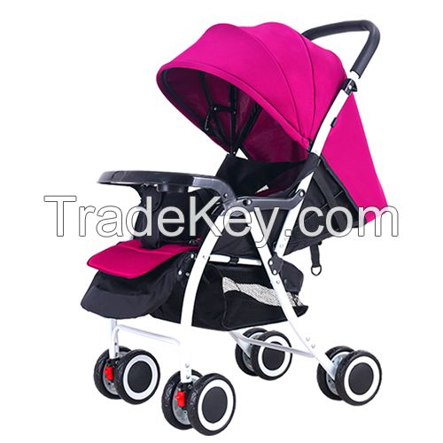High viewpoint strollers for sitting and lying