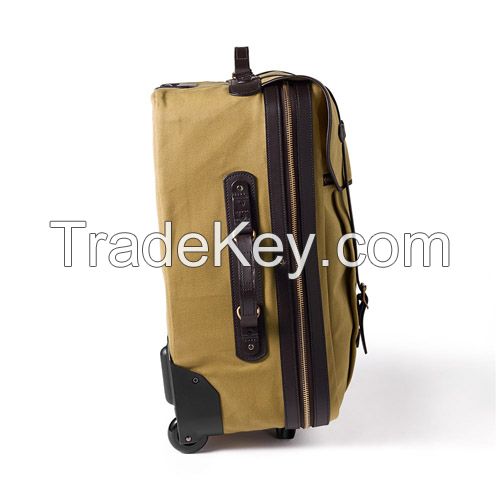 high quality canvas, Nylon, leather, trolly bag