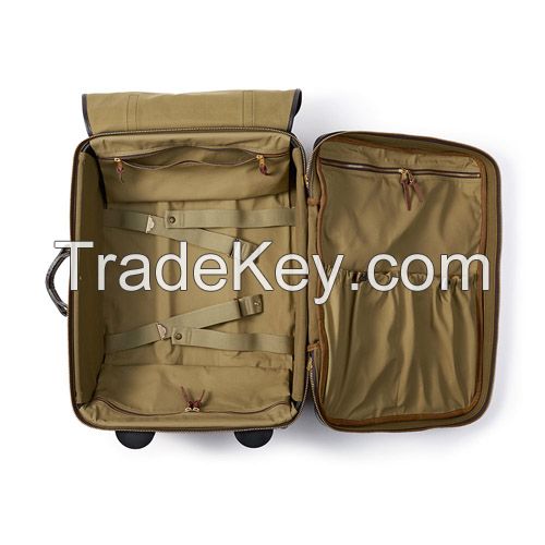 high quality canvas, Nylon, leather, trolly bag