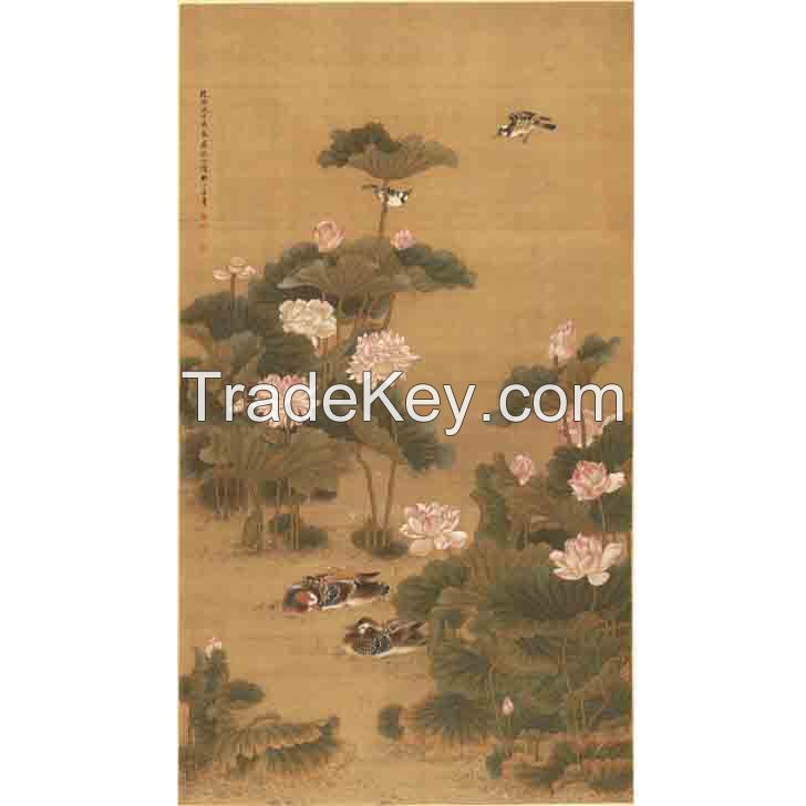 Famous Chinese painting in Chinese imperial palace