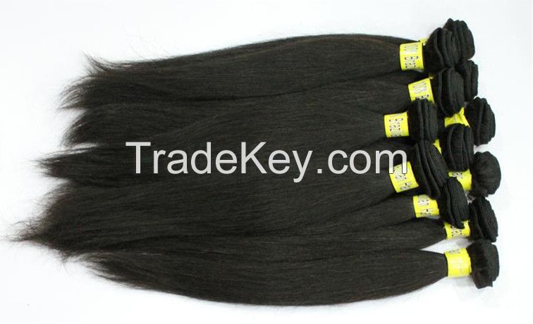 100% unprocessed Brazilian virgin hair straight human hair weaves 3bundles 100g/3.5oz per pcs remy hair products no shedding