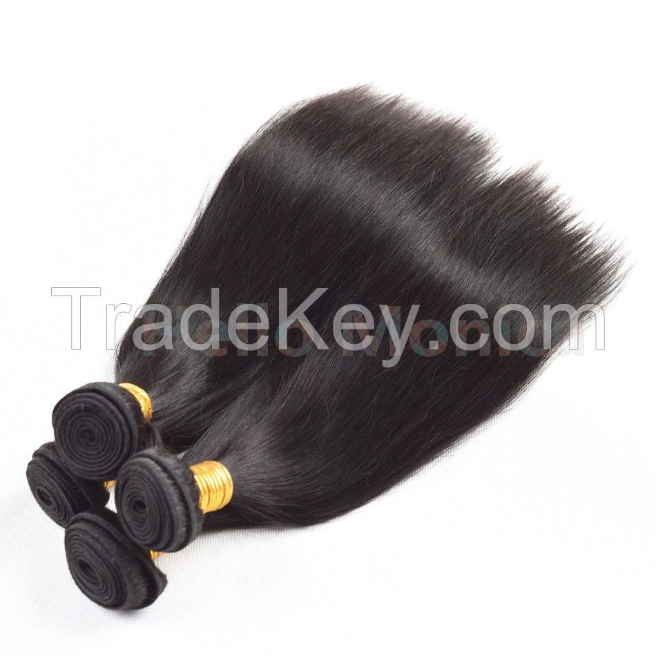 Brazilian Remy Human Hair Weave Straight 100% Human Hair Weaving 3pcs/lot 8"-30" Inch 100 Gram Per Set