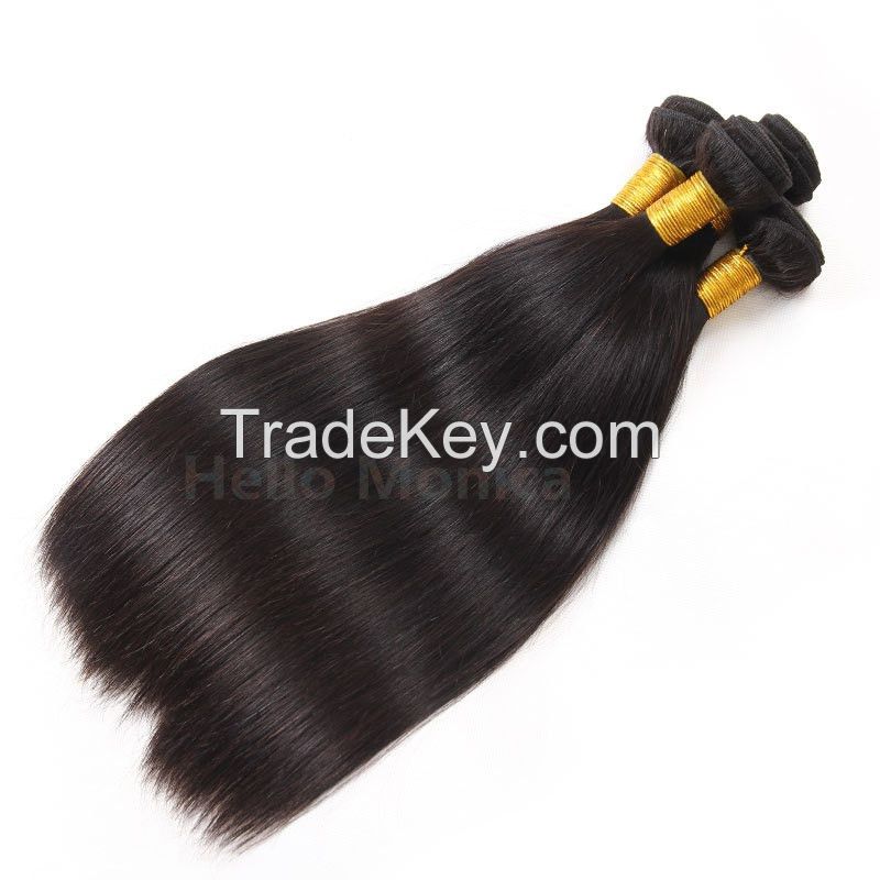 Brazilian virgin straight hair xox remy hair products 100% human hair weaves 3 pcs/a lot ,grade 5A, freeshipping