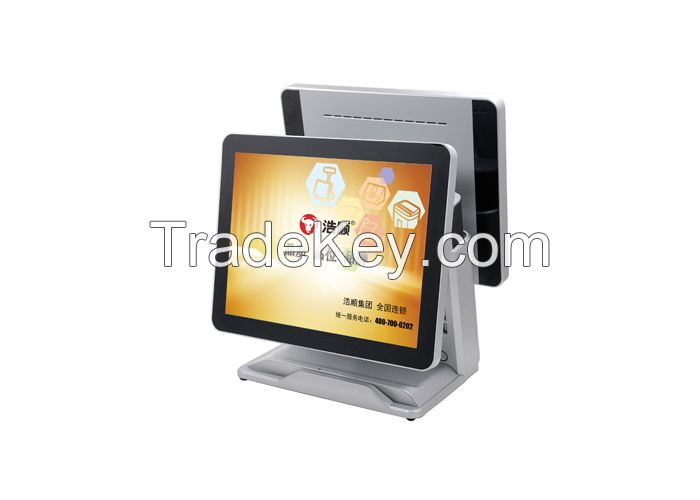 LCD Touch Screen Pos Terminal , All In One Point Of Sale Systems For Restaurants DDR3 2GB