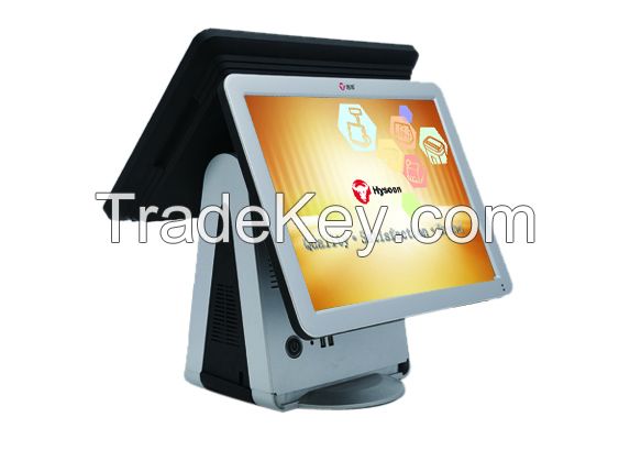 5 Wire Resistive All In One Retail Point Of Sale Touch Screen Computer Dual - Core 1.8GHz