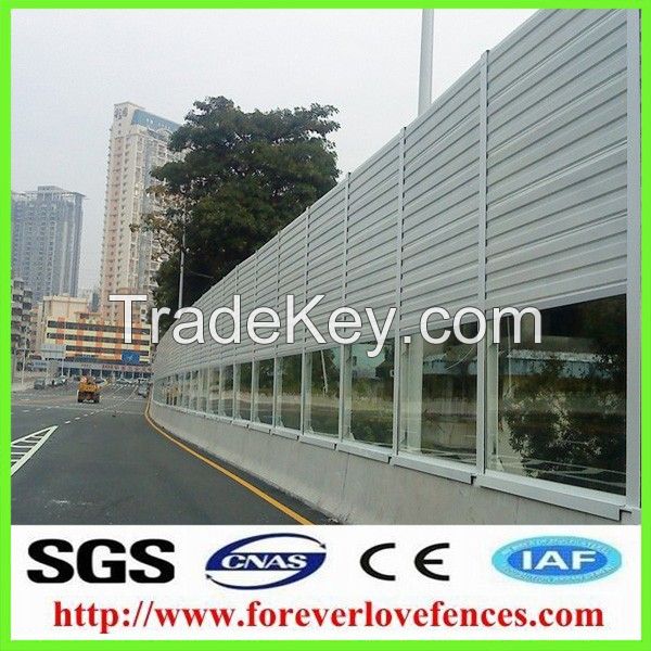 Noise barrier panel made by aluminum panel sound barrier