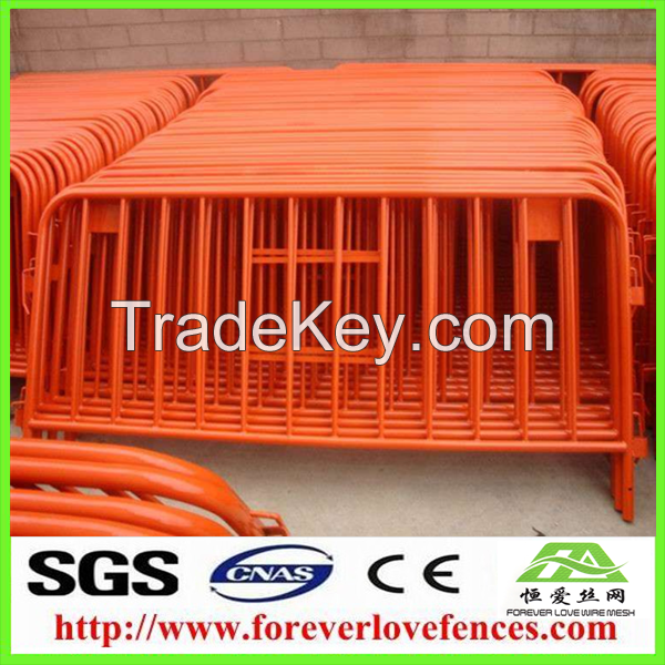 hot dipped galvanized construction site welded wite feet temporary fence