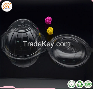 Wholesale plastic fruit salad container disposable plastic PET fruit or vegetable salad containers