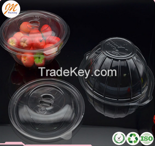 Wholesale plastic fruit salad container disposable plastic PET fruit or vegetable salad containers
