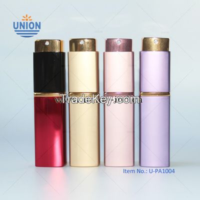 Square shaped leakproof perfume atomisers