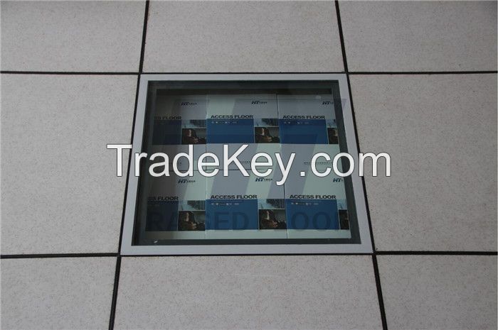 Tempered Glass Raised Flooring for Monitor and Decoration