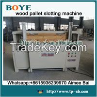American type pallets wood pallet stringer groove notcher machine grooving cutter notching machine