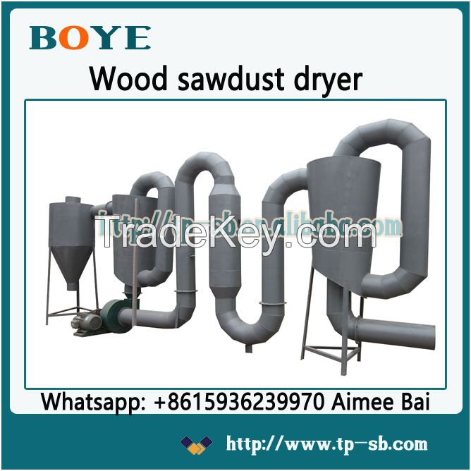 rotary Factory direct prices air flow wood sawdust dryer chanel drying machine for wood block making production line