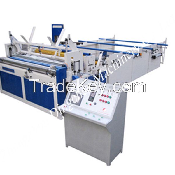 1880mm Tissue Roll Rewinding Machine With Perforating And Embossing