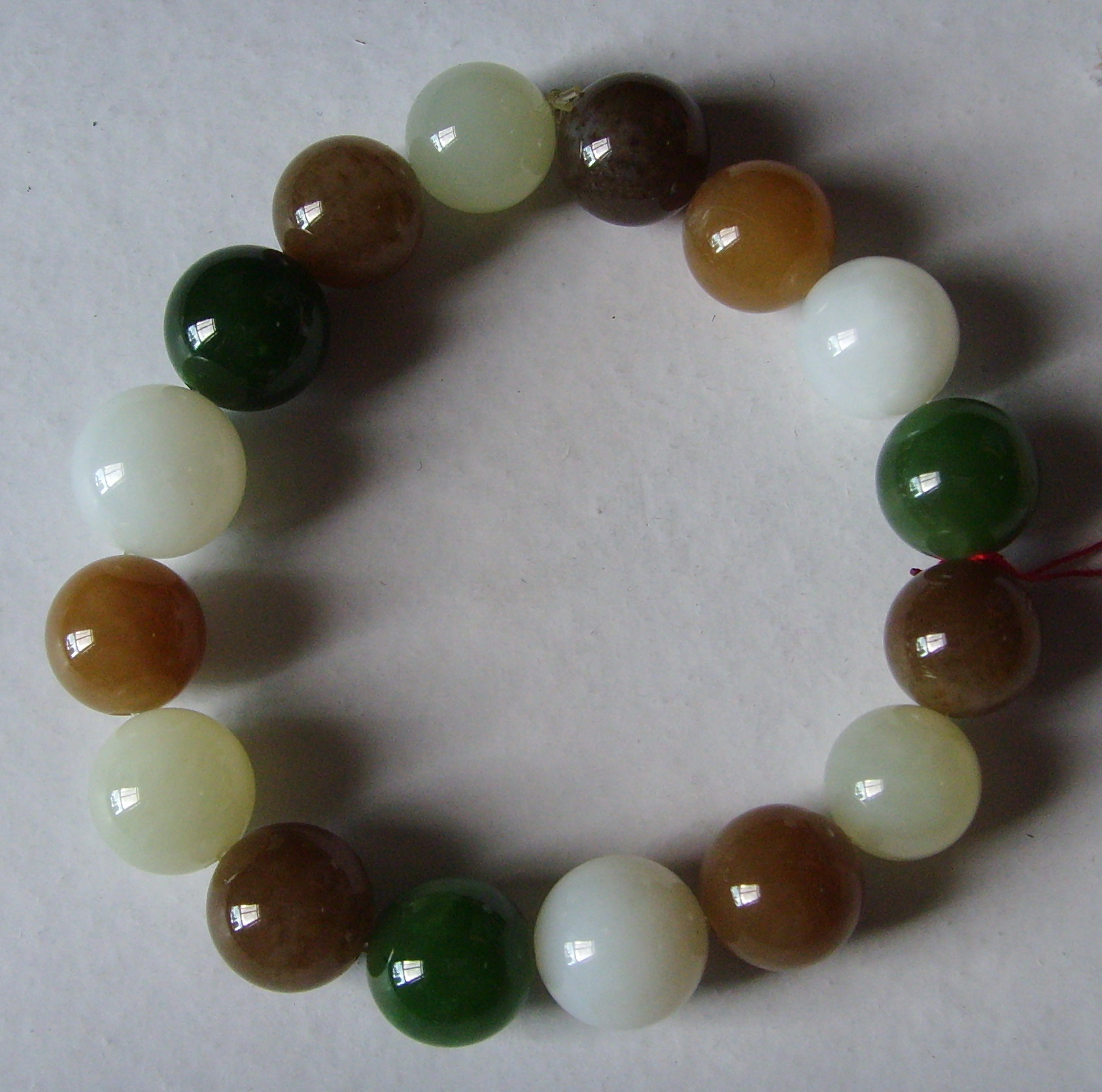 Five Colors Jade Bracelet