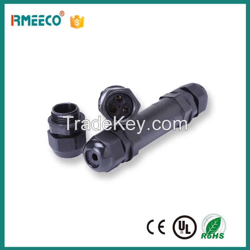 IP68 1 pin 2 pin 3 pin male and female waterproof auto electrical wire joint connector