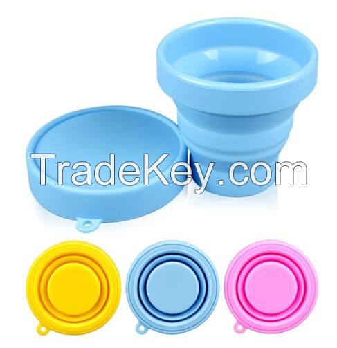Portable Food grade silicone foldable cup