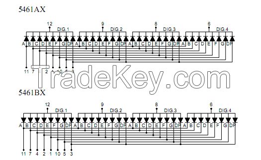 0.56" 4 digits 7 segment led display