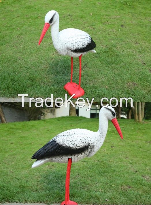 hunting decoy crane plastic garden decoration