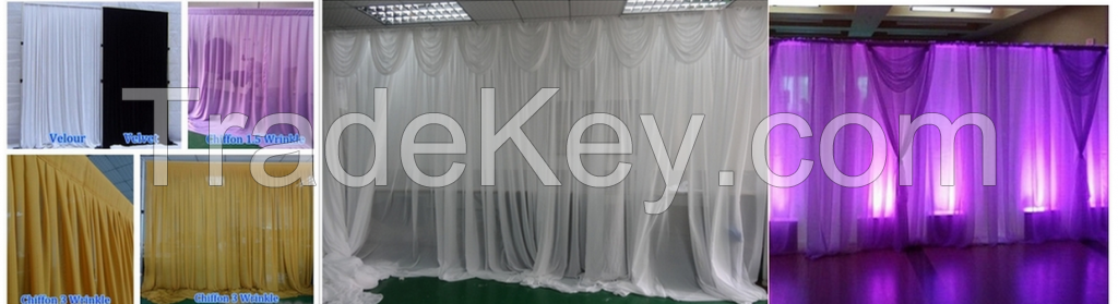 wholesales price pipe and drape for wedding decoration 