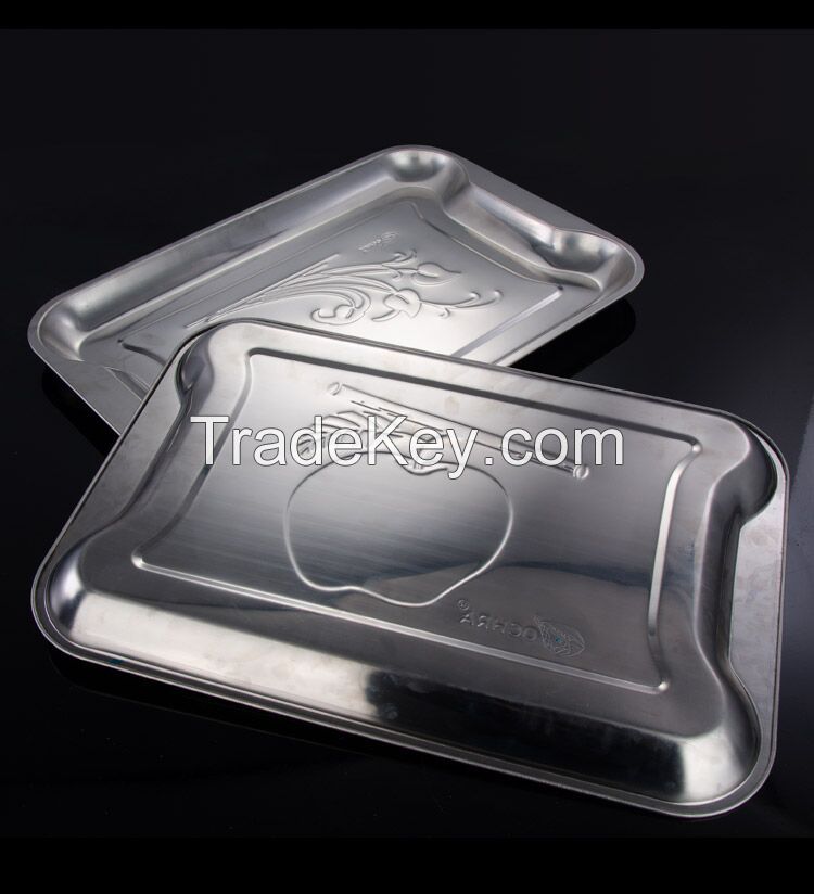 Stainless Steel Silver Serving Tray      
