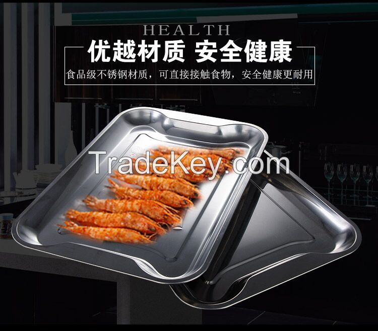 Stainless Steel Silver Serving Tray      