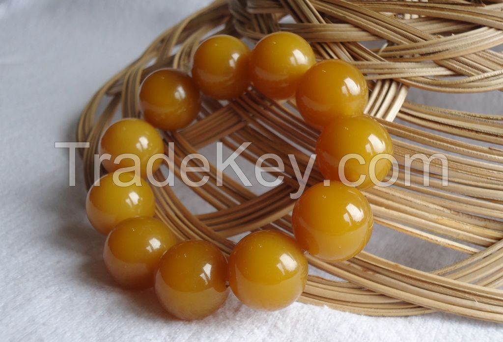 Beeswax, Amber Bracelets