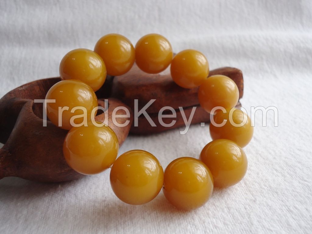 Beeswax, Amber Bracelets