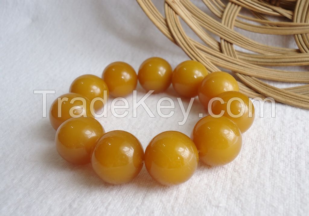 Beeswax, Amber Bracelets